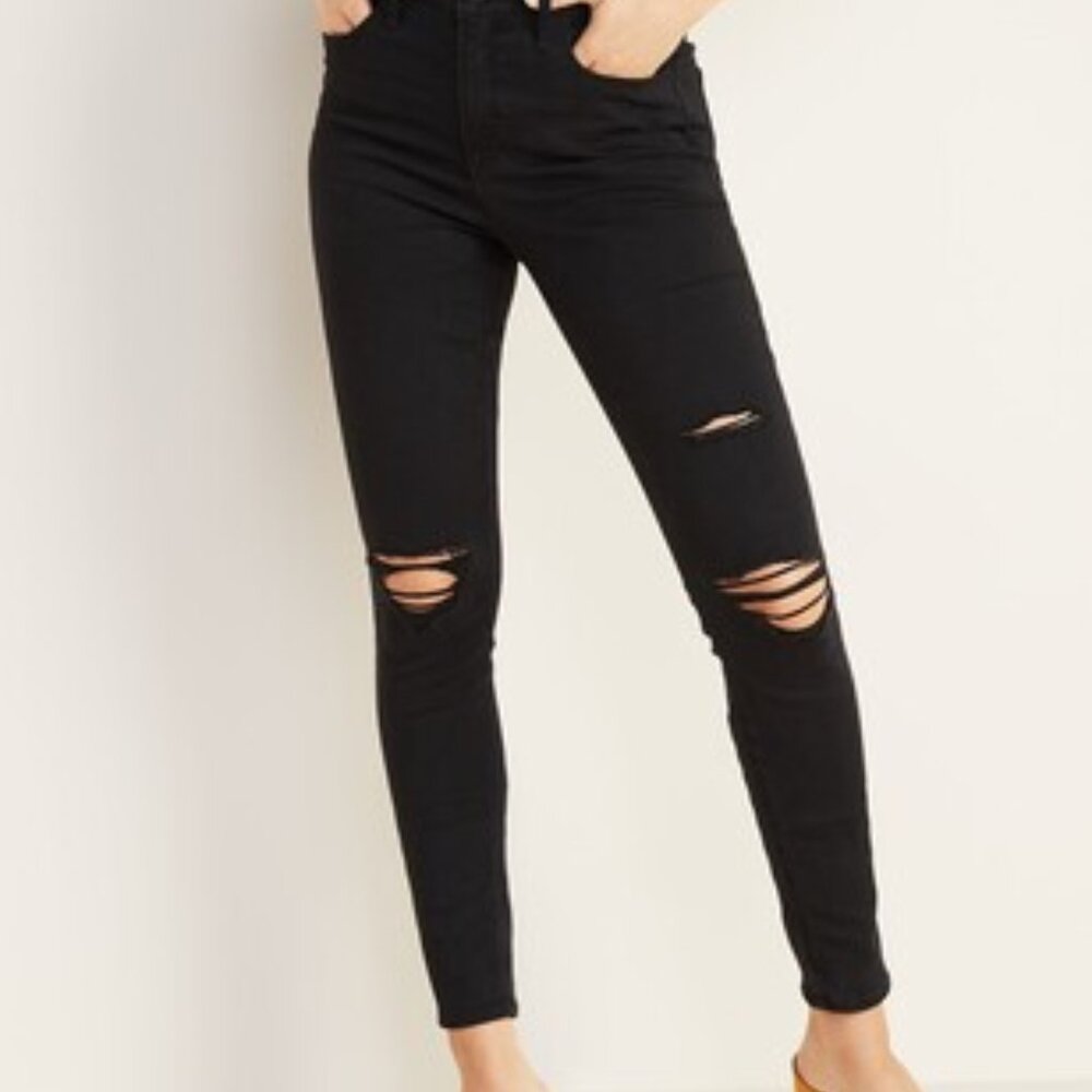 Old Navy High Waisted Super Skinny Jeans